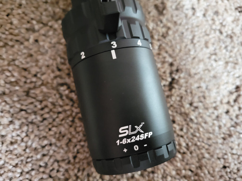 Primary Arms SLX 1-6x24 scope magnification adjustment