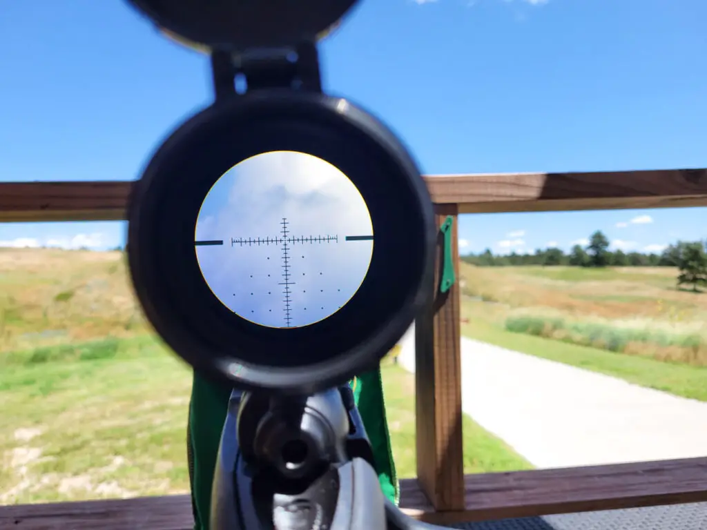 Riton Optics 3 Primal Scope Reticle Size zoomed in