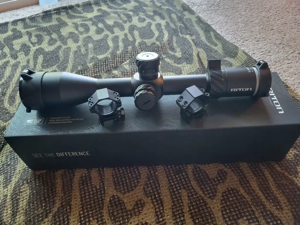 Riton Optics 3 Primal Scope with mounting rings and box