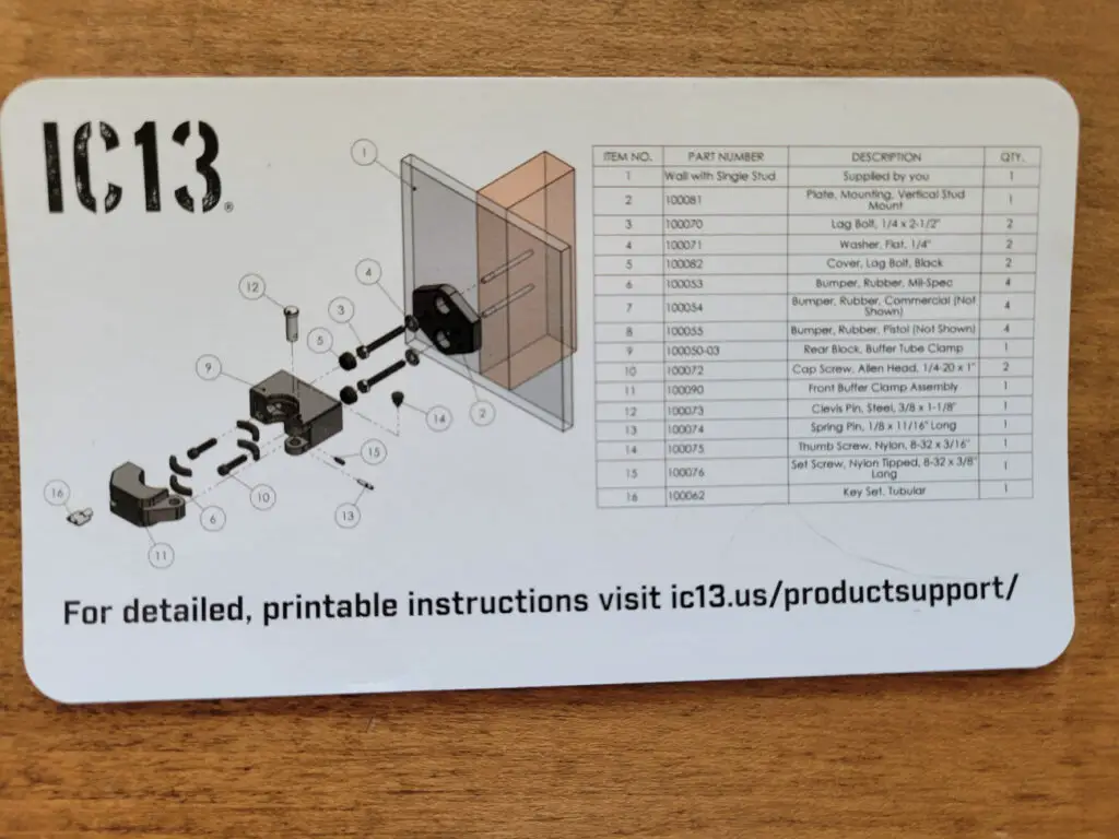 IC13 Mount Up! mounting instructions