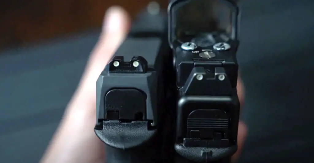 PSA Dagger Compact iron sights vs Glock 19