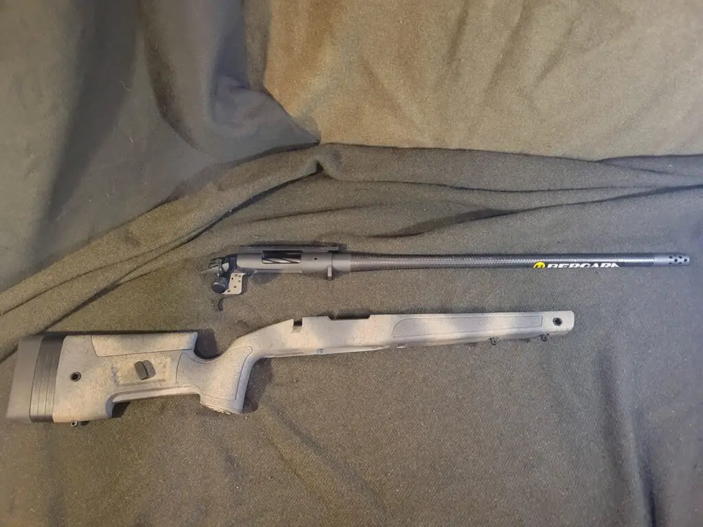 Bergara B14 HMR Rifle teardown parts