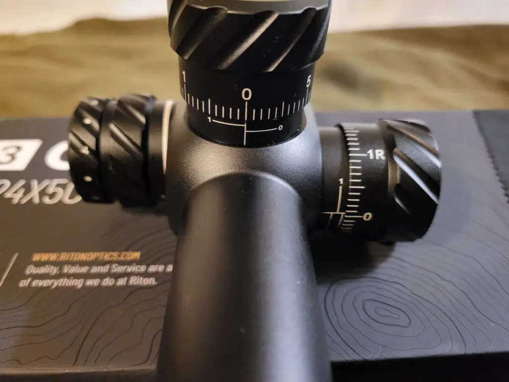 Riton Optics 3 Conquer scope turret knobs