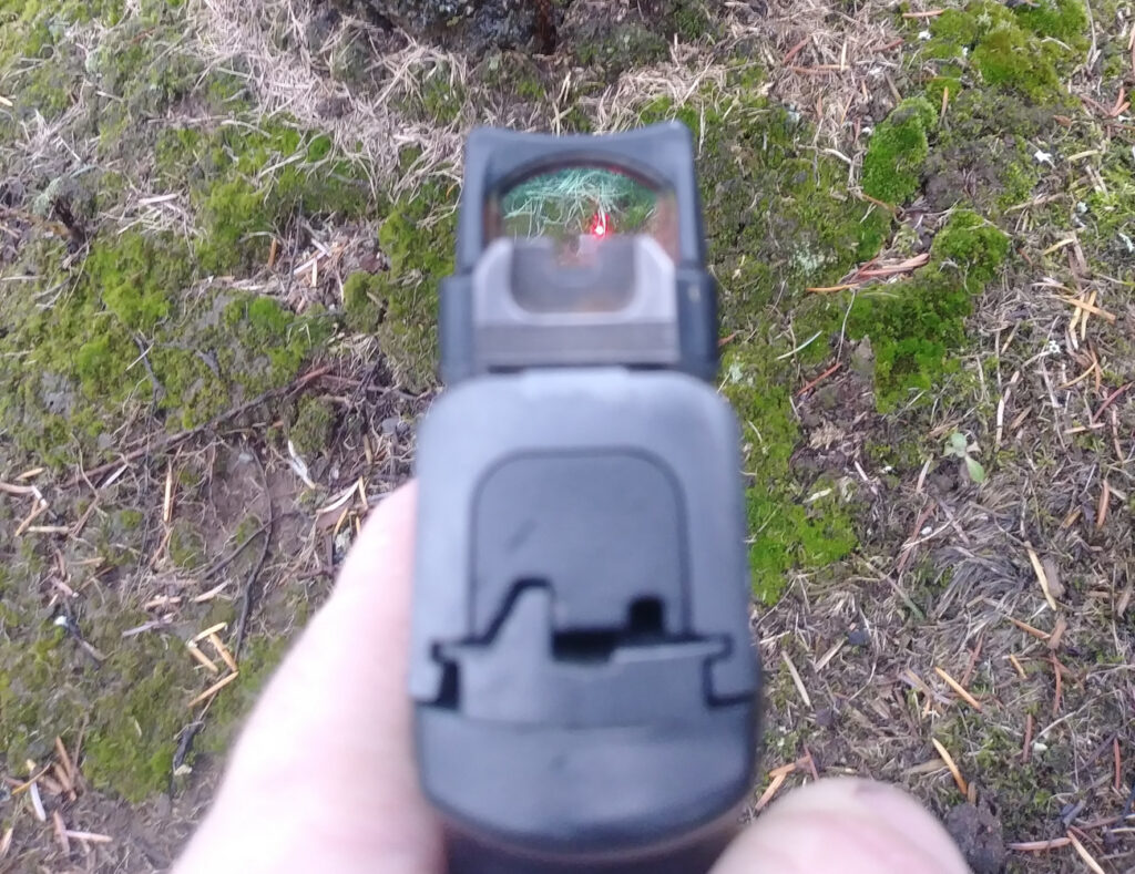 FN 509 Cowitness iron sights with red dot sight