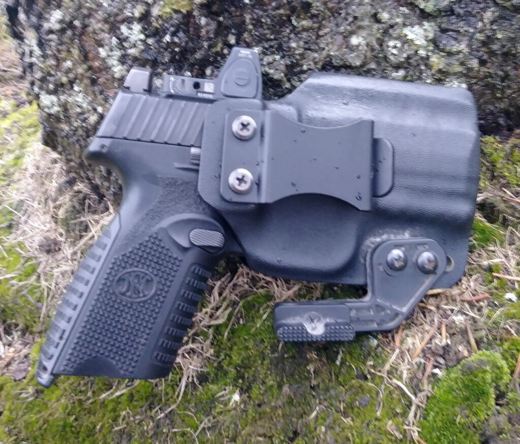 FN 509 with a concealed carry holster
